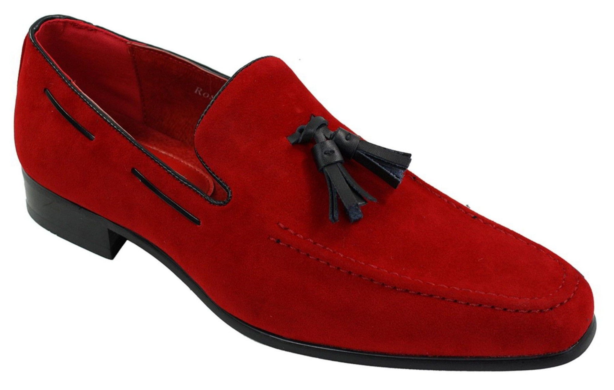 Mocasines de ante para hombre, zapatos de conducir, sin cordones, diseño con borla, de piel, elegantes e informales.