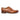 Zapatos Oxford brogue de cuero marrón claro con puntera de ala para hombre