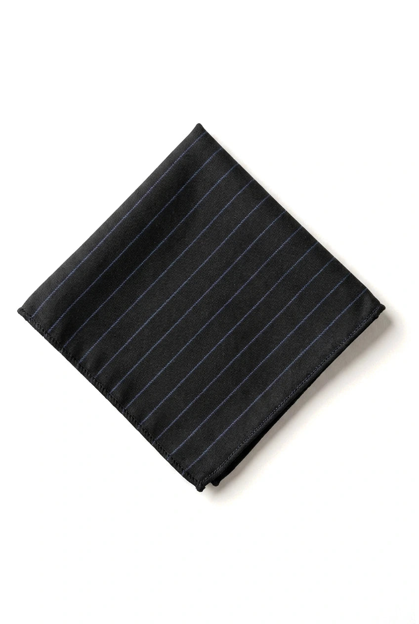 Conjunto de corbata y pañuelo para hombre - Rayas negras STZ42, Talla única