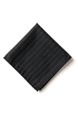 Conjunto de corbata y pañuelo para hombre - Rayas negras STZ42, Talla única