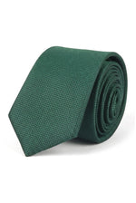 Conjunto de corbata y pañuelo de bolsillo para hombre - Corbata formal lisa - Verde