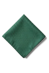 Conjunto de corbata y pañuelo de bolsillo para hombre - Corbata formal lisa - Verde