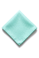 Conjunto de corbata y pañuelo de bolsillo para hombre, corbata formal lisa - Menta