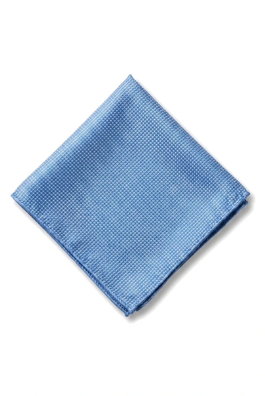 Conjunto de corbata y pañuelo de bolsillo para hombre - Corbata formal lisa - Azul cielo