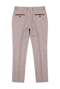 Ralph - Pantalones de tweed color crema para hombre