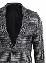 Abrigo de tweed a cuadros para hombre