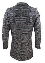 Abrigo de tweed a cuadros para hombre