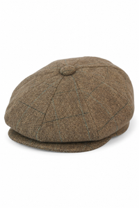 Gorra de hombre estilo Peaky Blinders de tweed a cuadros