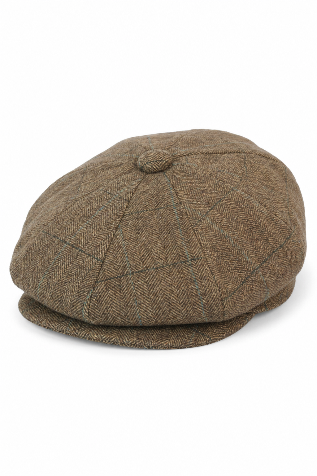 Gorra de hombre estilo Peaky Blinders de tweed a cuadros