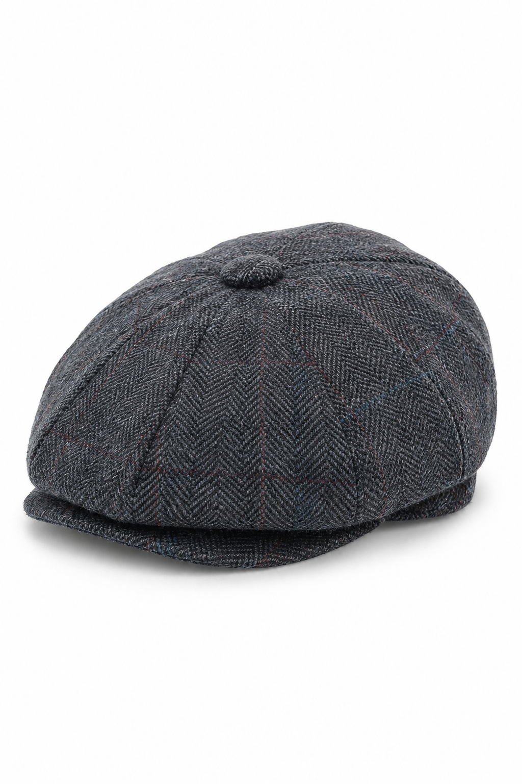 Gorra de hombre estilo Peaky Blinders de tweed a cuadros