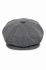 Gorra de hombre estilo Peaky Blinders de tweed a cuadros