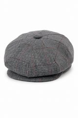 Gorra de hombre estilo Peaky Blinders de tweed a cuadros
