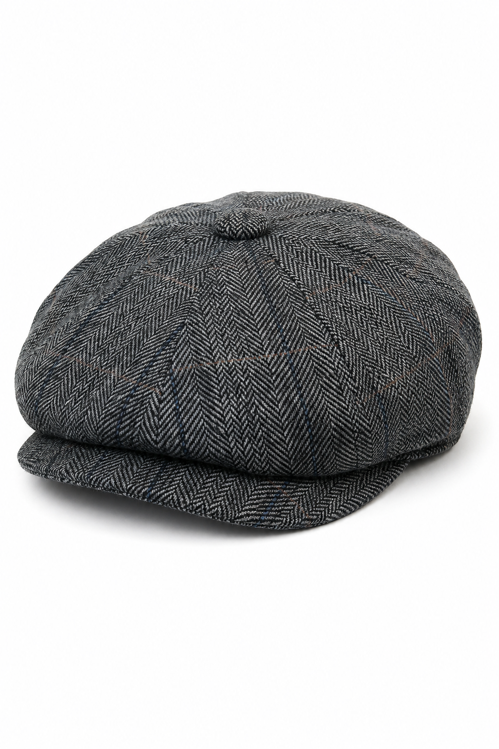 Gorra de hombre estilo Peaky Blinders de tweed a cuadros