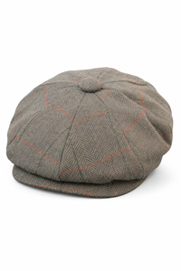 Gorra de hombre estilo Peaky Blinders de tweed a cuadros