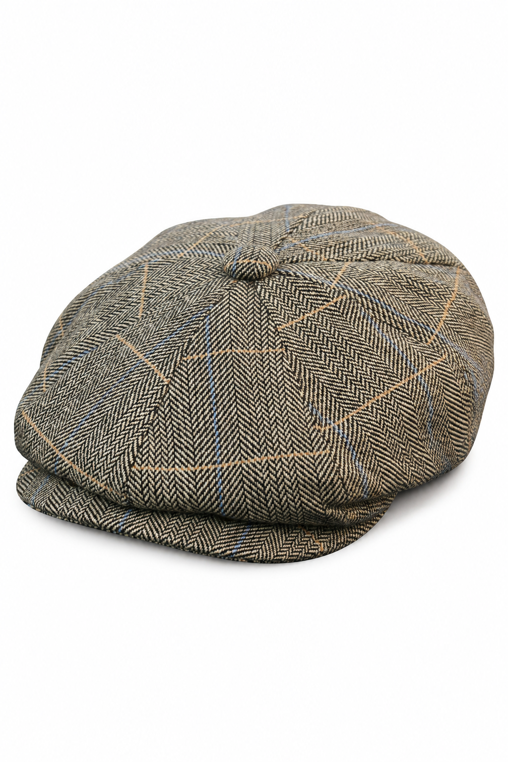 Gorra de hombre estilo Peaky Blinders de tweed a cuadros