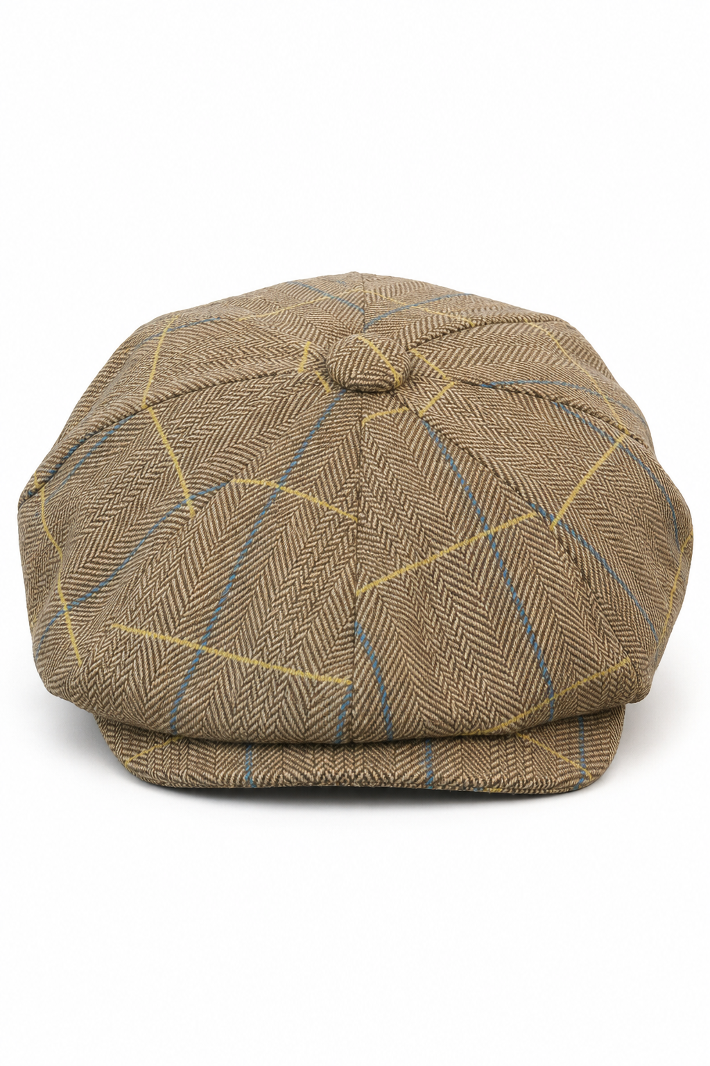 Gorra de hombre estilo Peaky Blinders de tweed a cuadros
