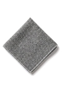 Conjunto de corbata y pañuelo de tweed gris para hombre, estilo clásico británico, de lana con diseño de espiga.