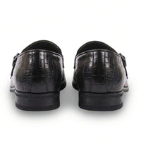 Mocasines de hombre de piel vegana con doble hebilla