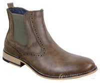 Botines de hombre estilo brogue vintage - Cavani Fox