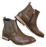 Botines de hombre estilo brogue vintage - Cavani Fox