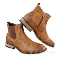 Botines de hombre estilo brogue vintage - Cavani Fox