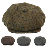 Sombrero de hombre estilo Peaky Blinders de tweed vintage