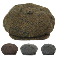 Sombrero de hombre estilo Peaky Blinders de tweed vintage