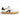 Zapatillas deportivas blancas de cuero con raya negra para hombre