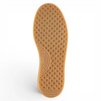 Zapatillas deportivas blancas de cuero con raya negra para hombre
