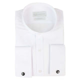 Camisa blanca de hombre con cuello Nehru + cuello desmontable