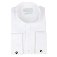 Camisa blanca de hombre con cuello Nehru + cuello desmontable