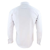 Camisa blanca de hombre con cuello Nehru + cuello desmontable