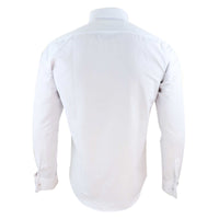 Camisa blanca de hombre con cuello Nehru + cuello desmontable