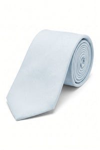 Corbata blanca para hombre con acabado de ante.