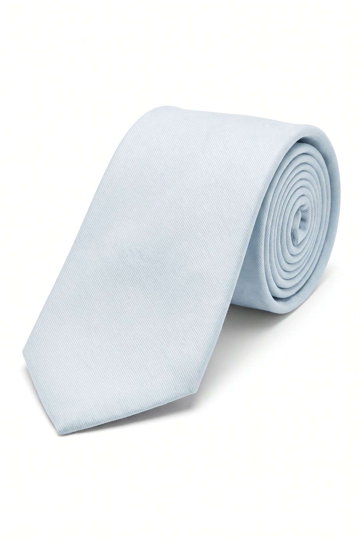 Corbata blanca para hombre con acabado de ante.