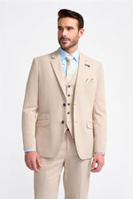 Miami - Blazer beige para hombre para bodas