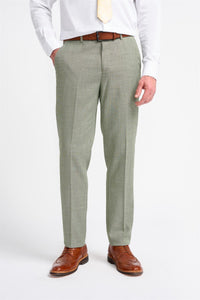 Miami - Pantalones de verano para hombre color verde salvia