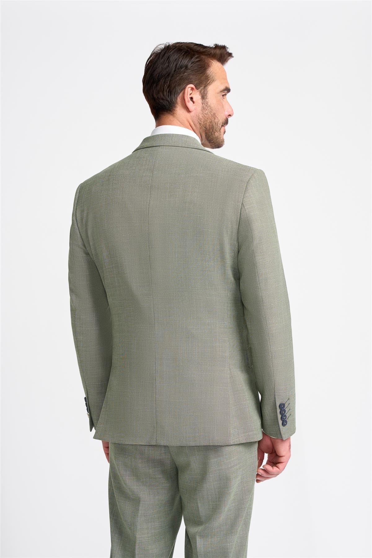 Miami - Blazer de verano verde salvia para hombre