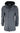 Abrigo largo de 3/4 para hombre, color gris, con capucha extraíble, estilo casual elegante, ideal para invierno, de lana cálida.
