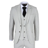Miller - Blazer de corte entallado para hombre, estampado a cuadros grises
