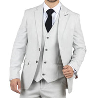 Miller - Blazer de corte entallado para hombre, estampado a cuadros grises