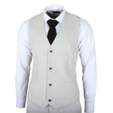 Miller - Traje de tres piezas para hombre, de corte entallado, a cuadros grises