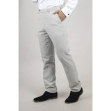 Miller - Pantalones formales grises a cuadros para hombre