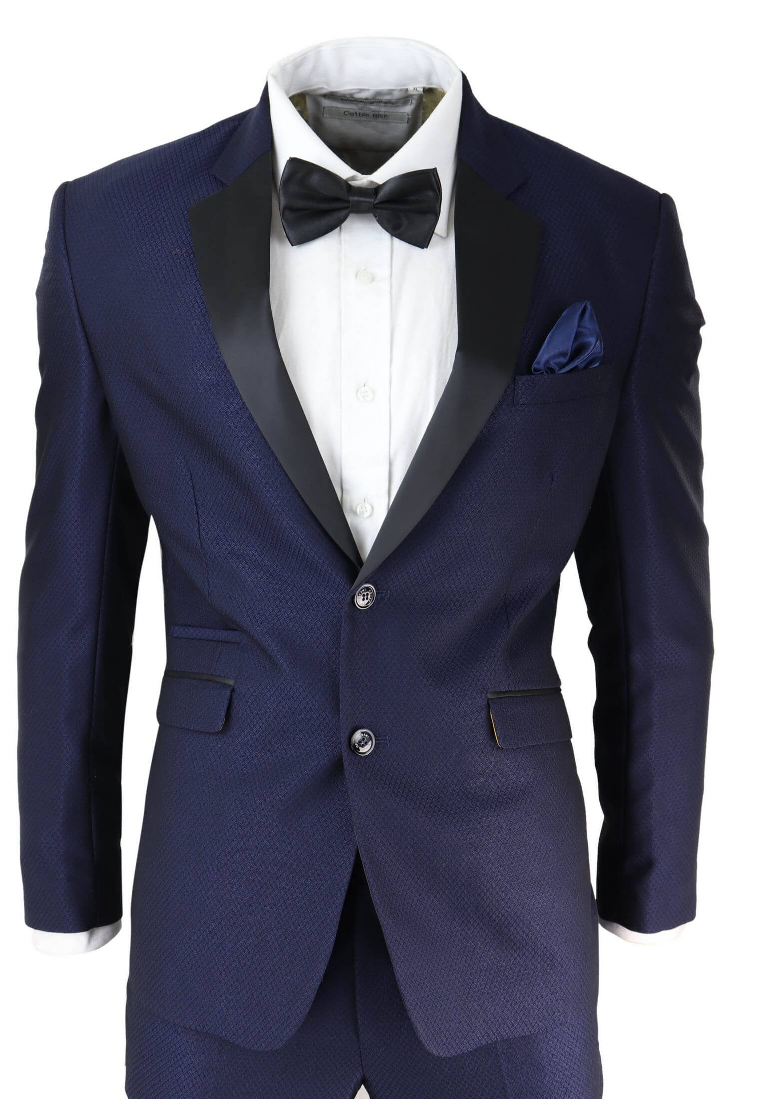 Traje de etiqueta azul para hombre