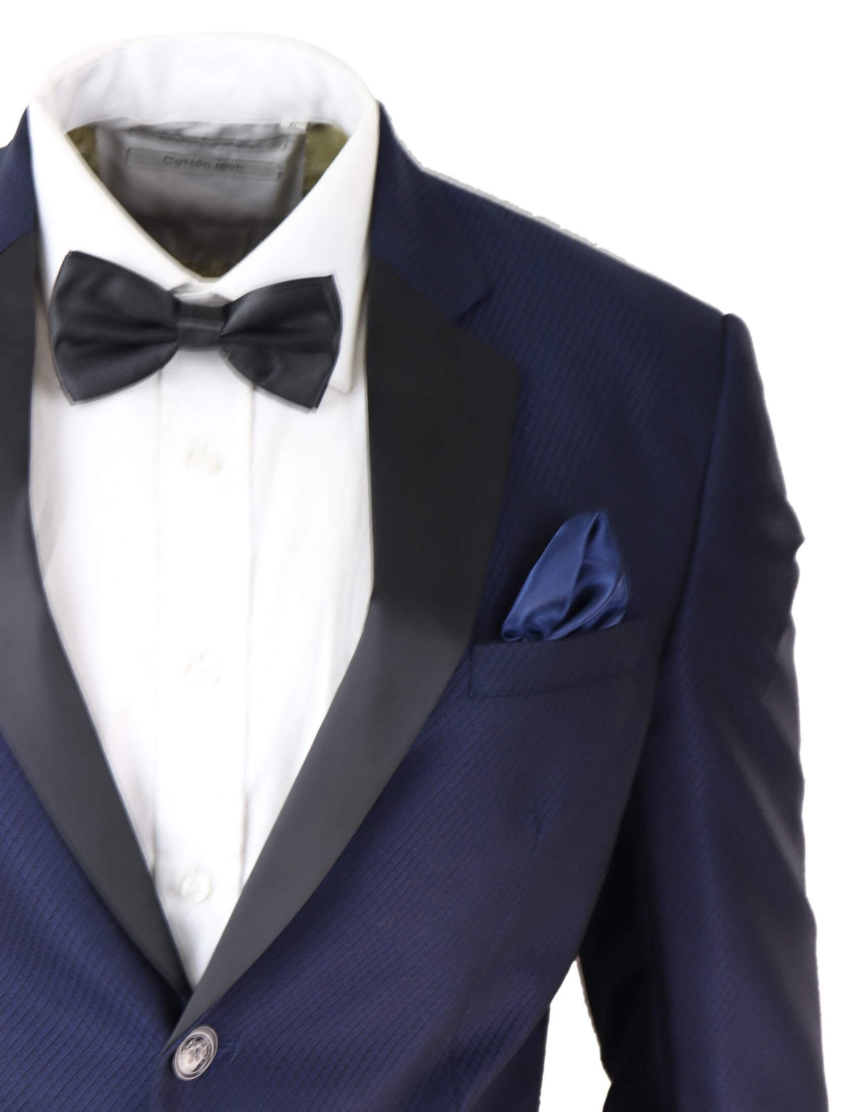 Traje de etiqueta azul para hombre