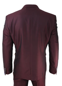 Traje de esmoquin para hombre color vino
