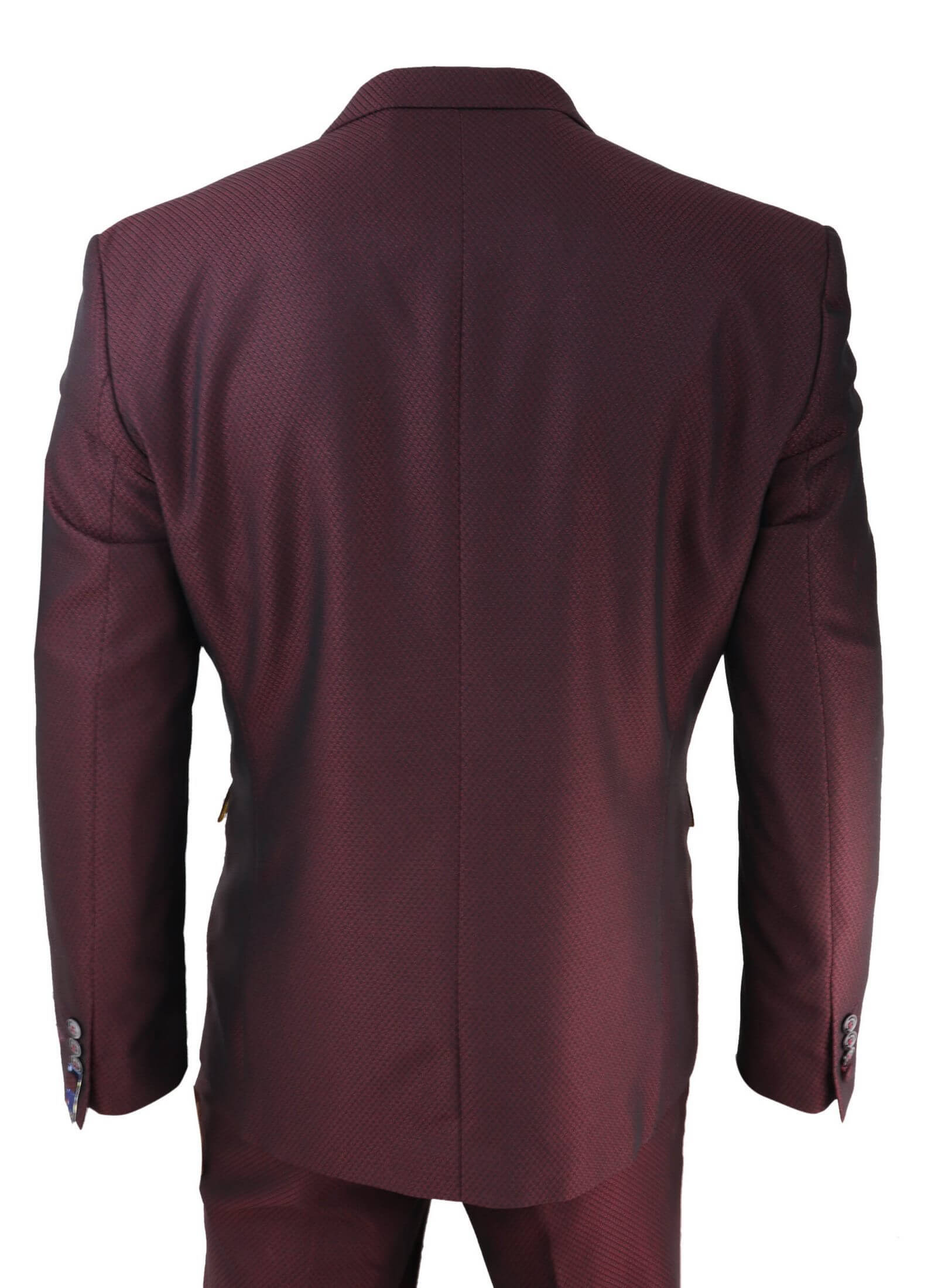 Traje de esmoquin para hombre color vino