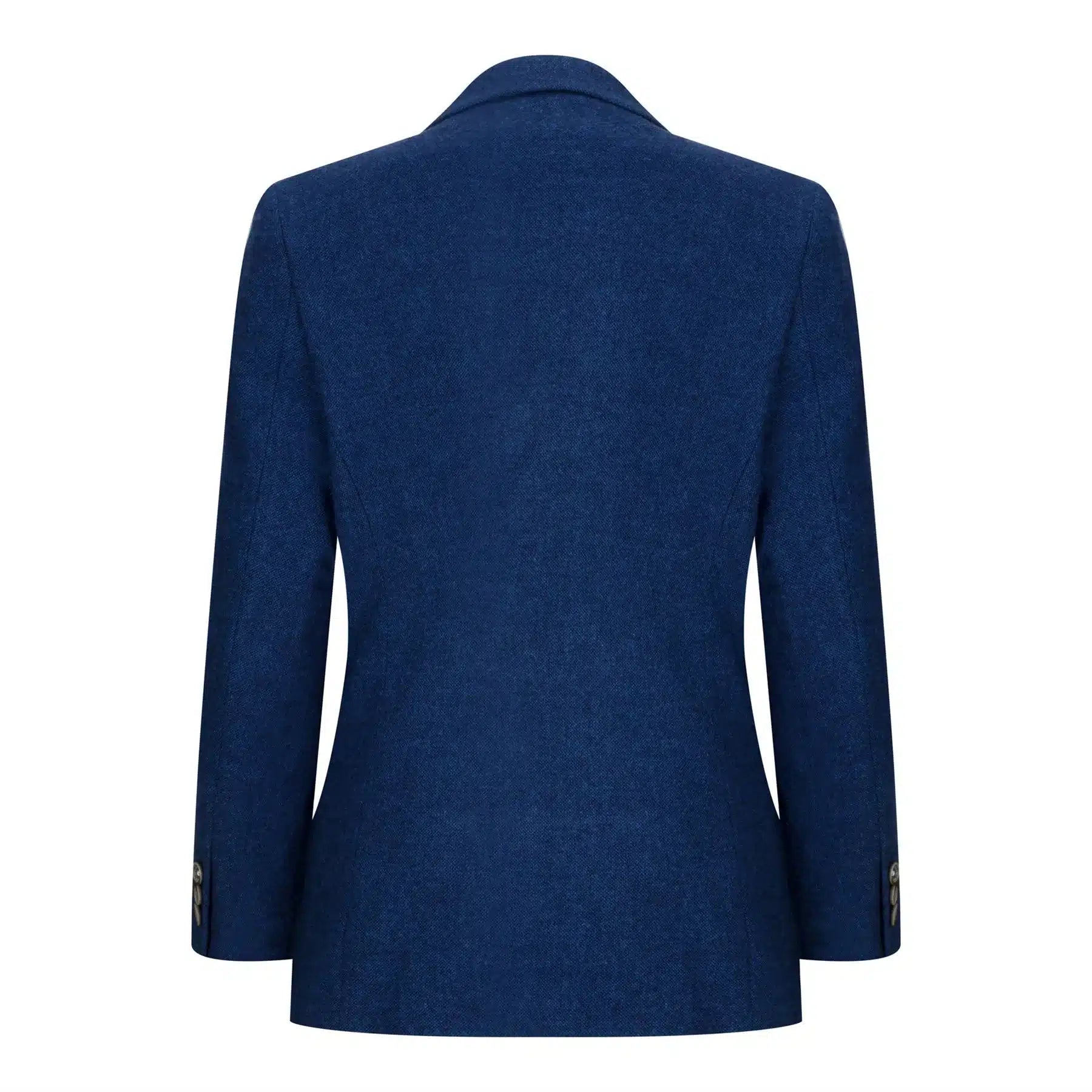 Traje de lana de 3 piezas para niño, tweed azul, estilo vintage de los años 20, chaleco clásico de 4 bolsillos.