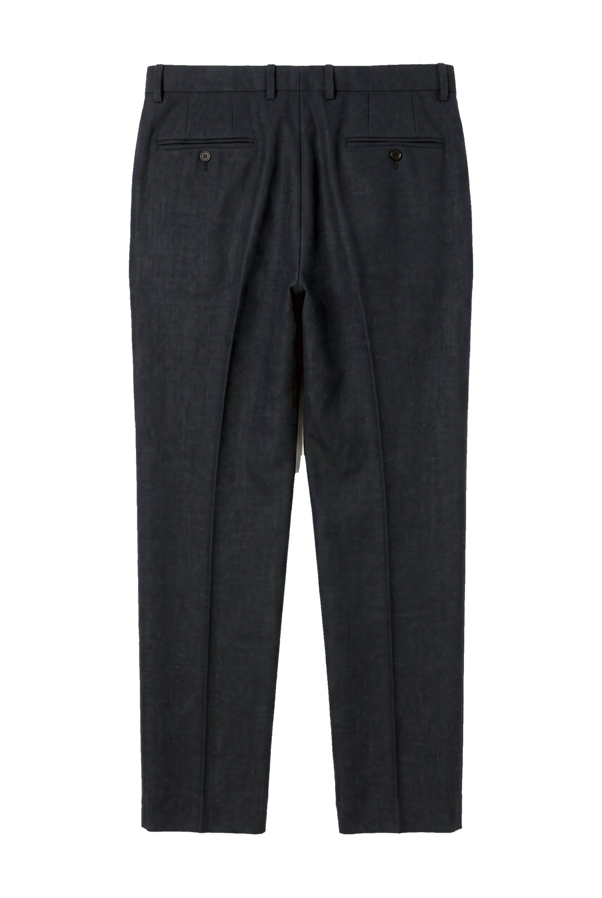 Oscar - Pantalones de tweed de mezcla de lana azul marino para hombre