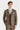 Oscar - Blazer de tweed de mezcla de lana marrón para hombre